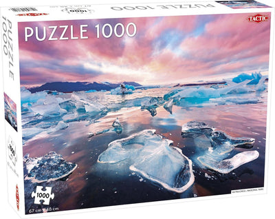 Parc national Tactic du Vatnajökull – Puzzle – 1000 pièces – Paysage glaciaire islandais – Nature impressionnante et plaines de glace – Haute qualité scandinave