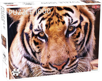 Tigre tactique – puzzle – 1000 pièces – animal sauvage puissant – design épuré et apaisant – haute qualité scandinave