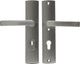 Ferrure de sécurité Axa (courbe plus) inox poli : poignée-poignée (modèle bloc) pc72 avec protection anti-arrachement skg***