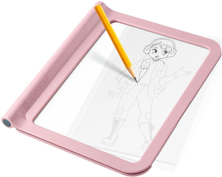 Kidywolf kidydraw-pro a4 2en1 table lumineuse rose