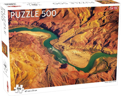 Tactic Desert Grand Canyon – puzzle – 500 pièces – paysage désertique impressionnant – design épuré et apaisant – haute qualité scandinave