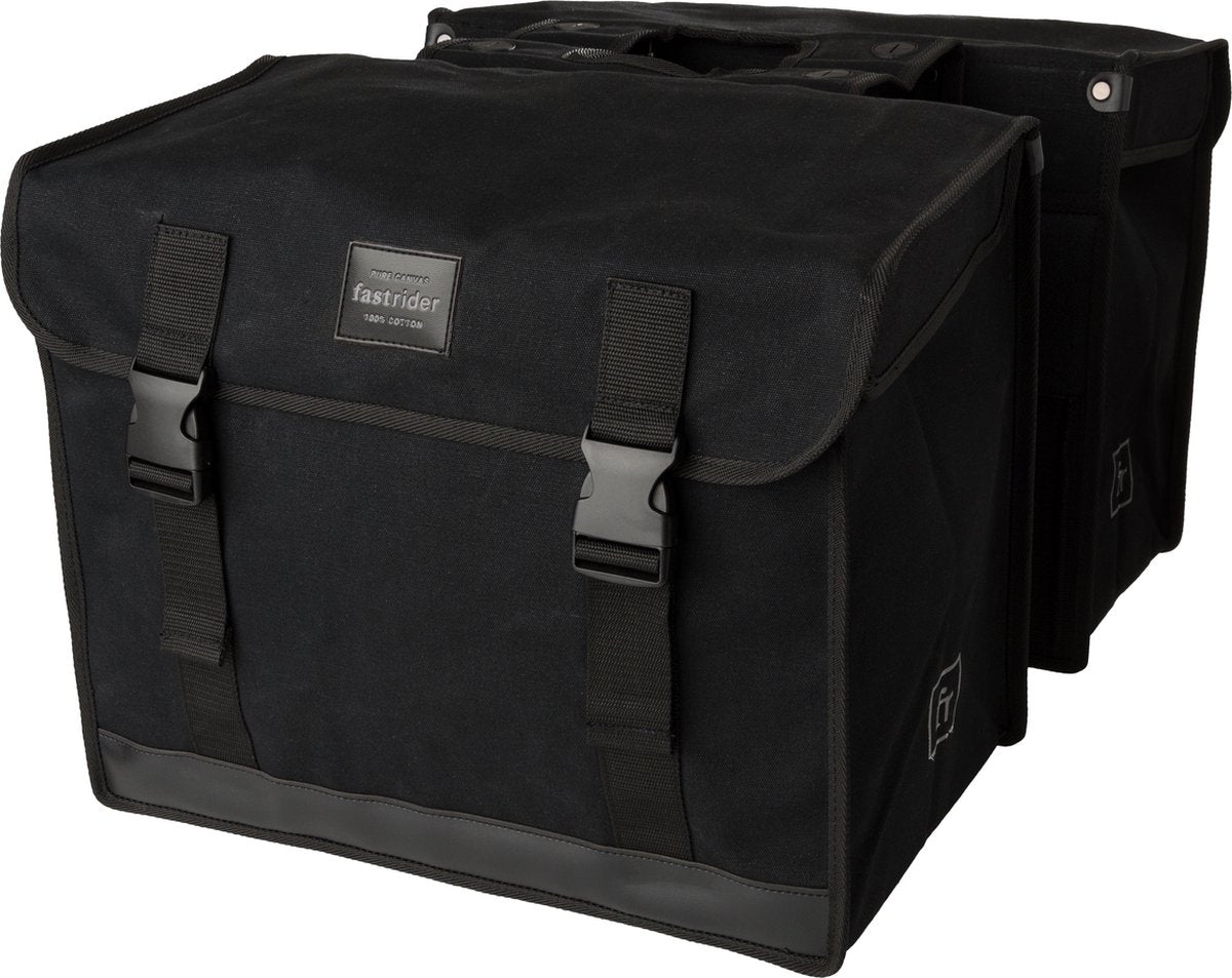 Sacoche de vélo double Fastrider en toile 65l basics
