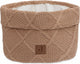Jollein - panier à langer - panier à langer pour chambre bébé - 14x18cm - panier de rangement - carreaux tricot biscuit