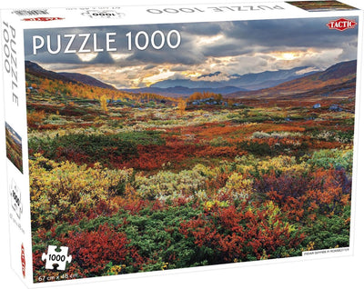 Tactic Indian Summer in Norrbotten – puzzle – 1000 pièces – Nature automnale scandinave – design épuré et apaisant – haute qualité scandinave
