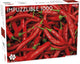Tactique impuzzlable : piments rouges – puzzle – 1000 pièces – défi de motif extrême – design élégant et apaisant – haute qualité scandinave
