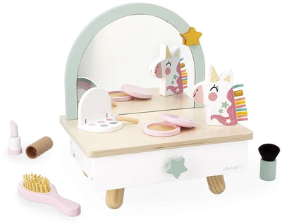 Janod - licorne - table de coiffure en bois