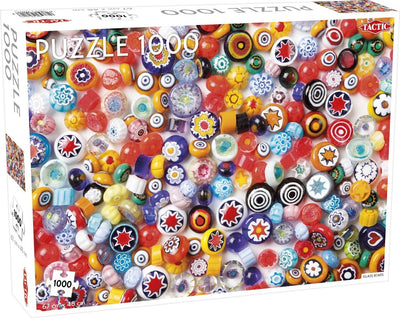 Motif de perles de verre Tactic – puzzle – 1000 pièces – motif coloré – design épuré et apaisant – qualité scandinave de haute qualité