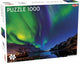 Aurores boréales tactiques à Tromsø – puzzle – 1000 pièces – aurores boréales au-dessus de la Norvège – paysage nocturne magique – haute qualité scandinave