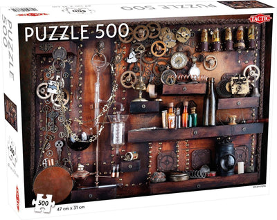 Tactic steam punk – puzzle – 500 pièces – design industriel imaginatif – design épuré et apaisant – qualité scandinave de haute qualité