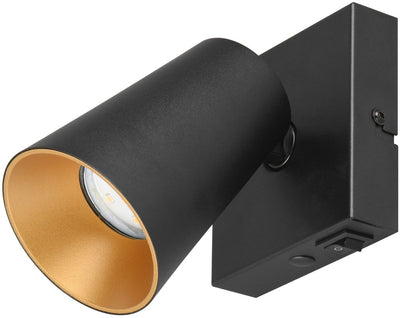 Trio Sharp - spot - noir mat - excl. 1x gu10 4,9 w - montage mural et plafond - convient pour montage fixe ou prise