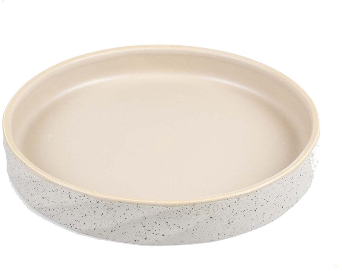 Duvo plus dîner bol à manger pierre ondulée dune 600ml-21x21x3cm gris vert