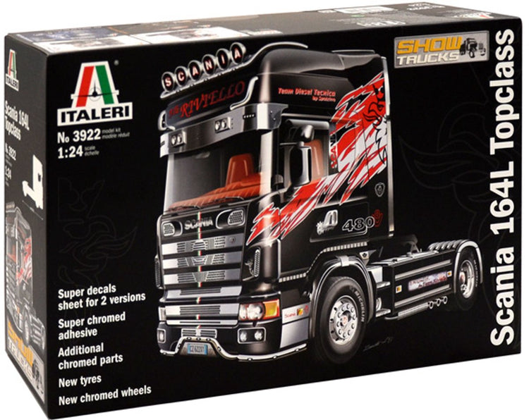 Italeri modélisme camions - 3922 scania 164l plastique haut de gamme - 1:24 - modélisme
