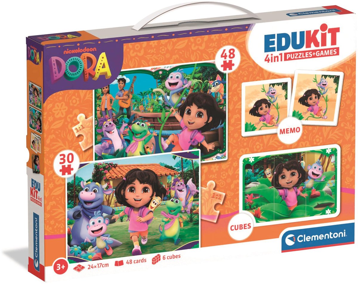 Jeu edukit 4 en 1 dora l'exploratrice