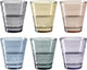 Verres à jus Leonardo verso 210ml assortis - set 6