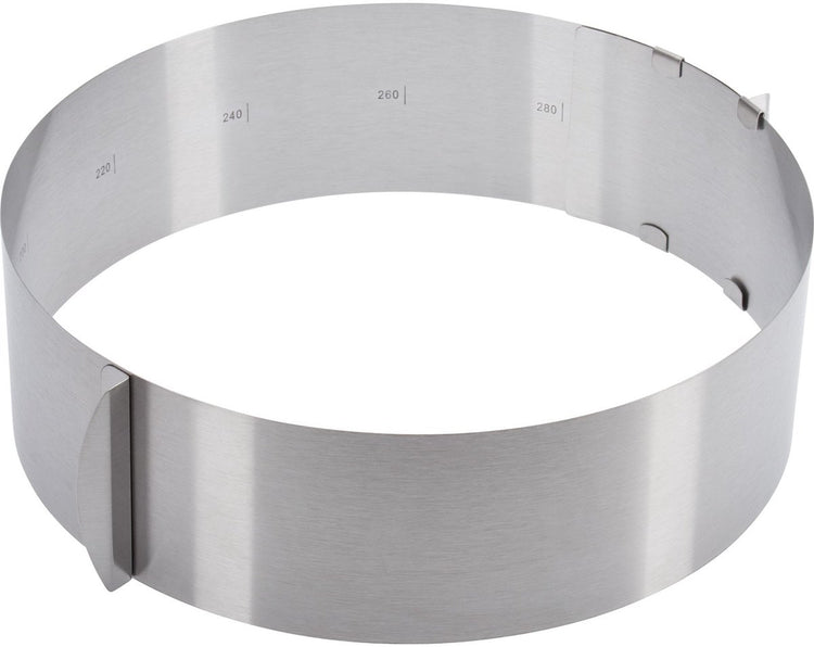 Cercle à gâteau Westmark, extra haut, ø 16-30 cm variable, acier inoxydable, argent, 31312260