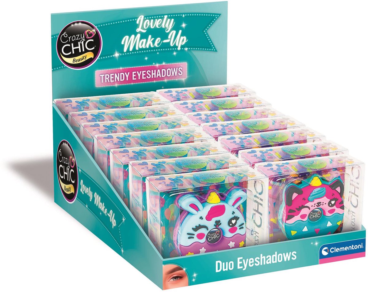 Clementoni Crazy Chic Feed Shadow Animaux Donut Purple Bleu