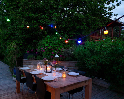 Cordon lumineux Calex 10m - guirlande lumineuse pour extérieur - éclairage de jardin - éclairage de terrasse lumière colorée