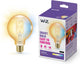 Lampe globe à filament Wiz - lumière blanche chaude à froide - éclairage LED intelligent - culot E27 - 50w - or - wi-fi - petite ampoule : g95