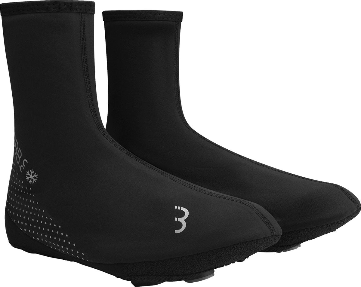Bbb cycling freeze couvre-chaussures de vélo cyclisme - couvre-chaussures de vélo de course et VTT - thermo et coupe-vent - noir - taille 41 42 - bws-21