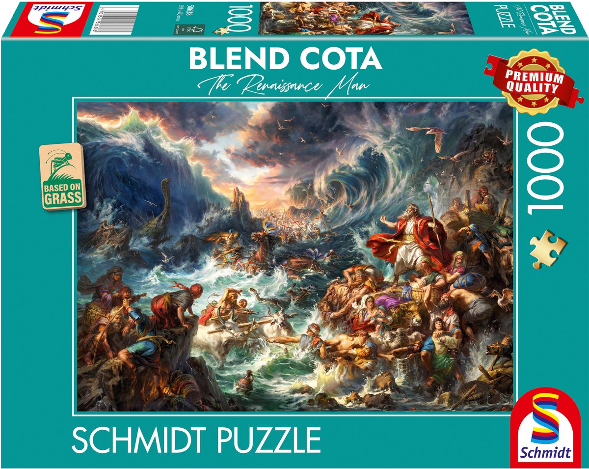 Schmidt - puzzle - la route à travers la mer - mélange cota - 1000 pièces - adultes - à partir de 12 ans