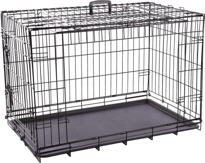 Caisse pour chien Flamingo l – cage pliable pour chien en fil de fer noir – 93x59x62,5 cm – cage pour chien nyo noir