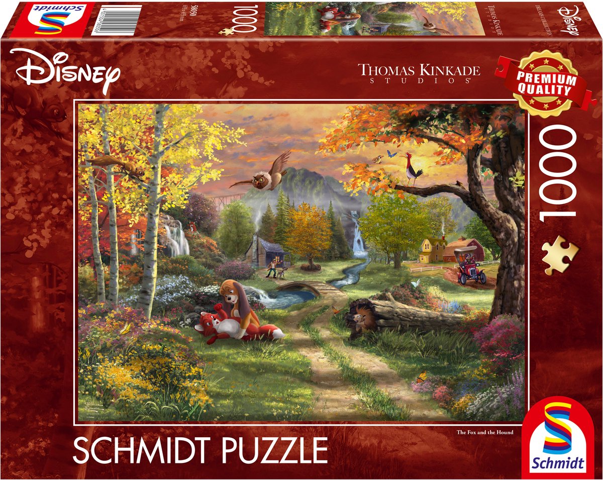 Pièce de Schmidt - Thomas Kinkade Studios - Disney Frank et Frey, 1000 pièces