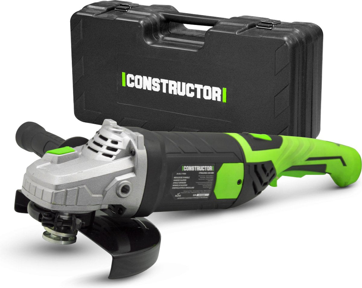 Constructor - meuleuse d'angle - 2350w - 230mm - démarrage progressif - poignée arrière rotative