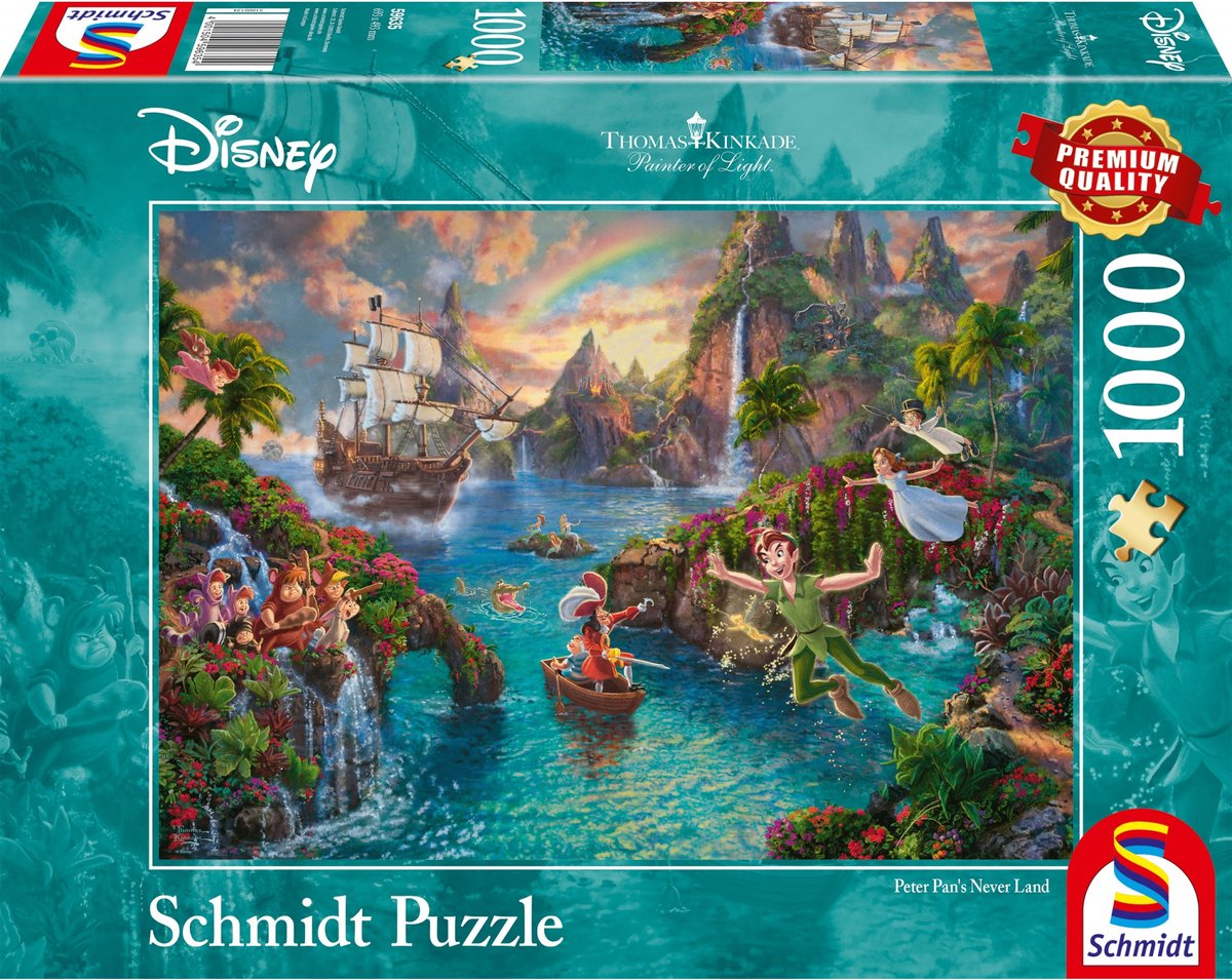 Puzzle Peter Pan Schmidt Disney - 1000 pièces - qualité premium