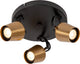 Lucide emile - spot de plafond (plafonnier) - ø 23 cm - 3xgu10 - laiton doré mat