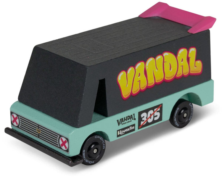Candylab jouets candylab - candycar toons - vandale de l'écume de mer - véhicule en bois - 3+