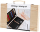 Sketch and Sign Set dans une valise en bois