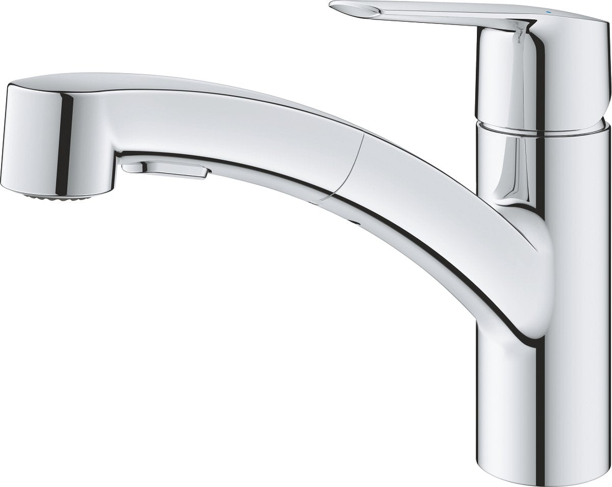 Mitigeur de cuisine Grohe start - bec bas - double jet extractible - chrome
