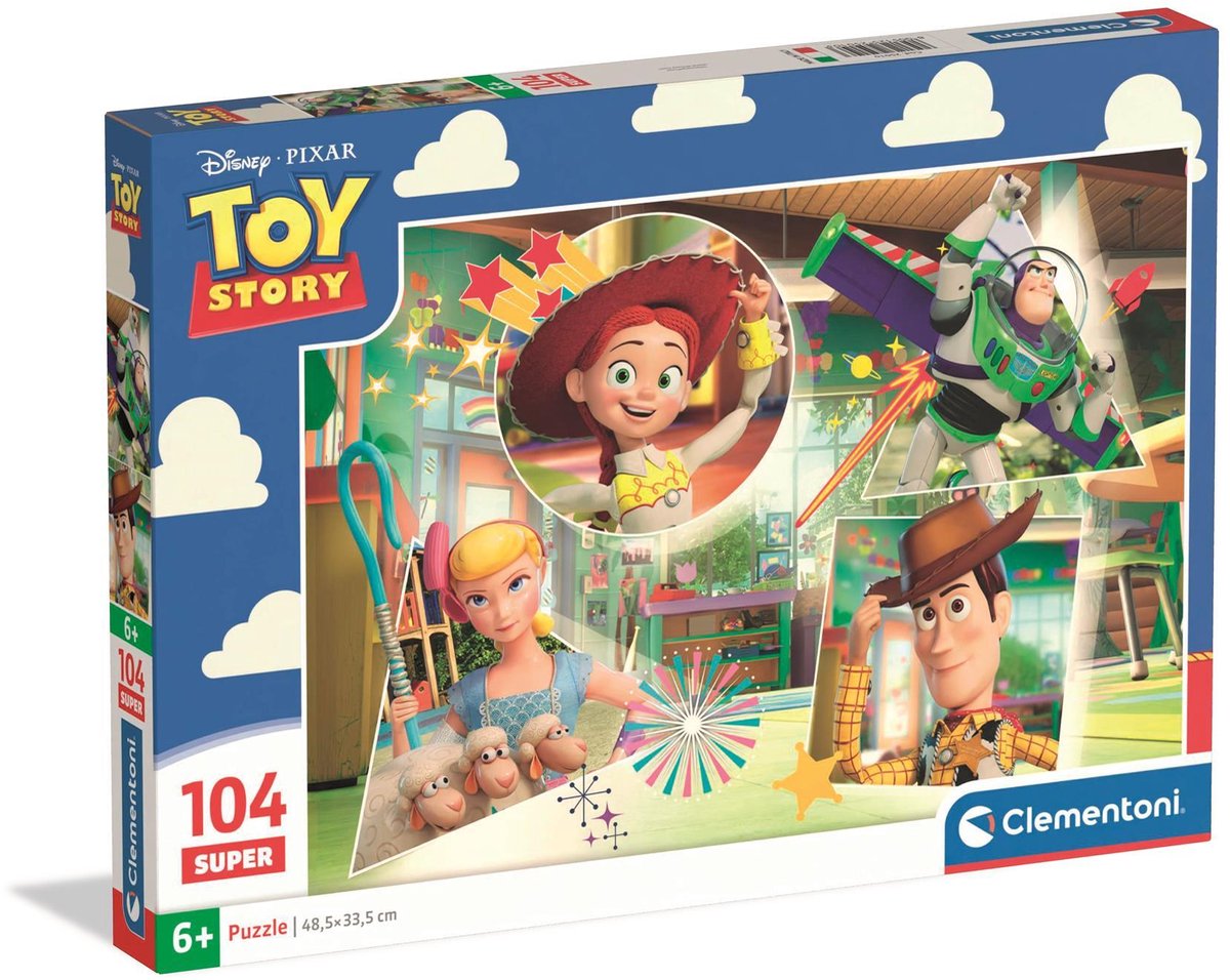 Clementoni - 104 pièces super - histoire de jouets