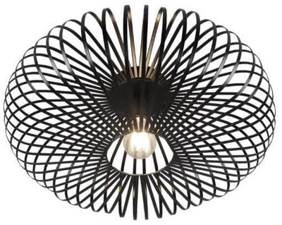 Trio johann - plafonnier - noir mat - excl. 1x e27 60w - p: 50cm