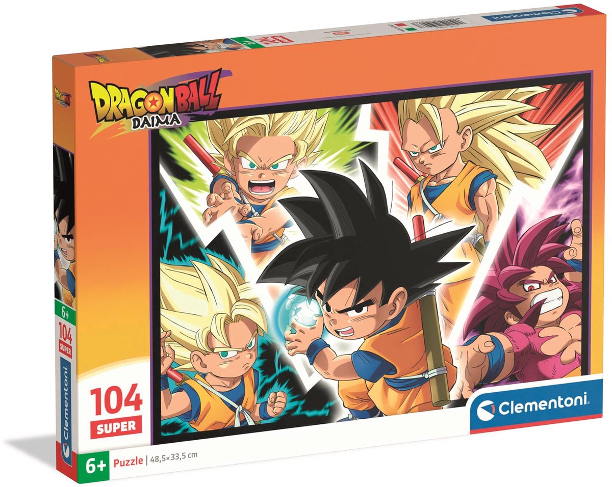 Clementoni - puzzle - dragon ball daima - 104 pièces - super - à partir de 6 ans
