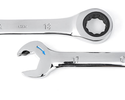Sata ST09066-02 - Jeu de 12 clés à cliquet - 8-19 mm - double cliquet en anneau et douille