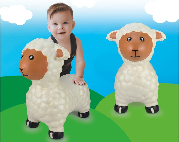Jamara skippy ball - 460590 skippy animal mouton blanc junior avec pompe