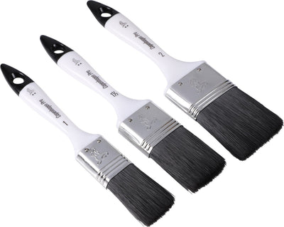 Copenhagen pro brush set - pinceau plat universel - taille 12-14-16 - cheveux synthétiques - 3 pièces - manche entièrement en plastique - 23.900.06