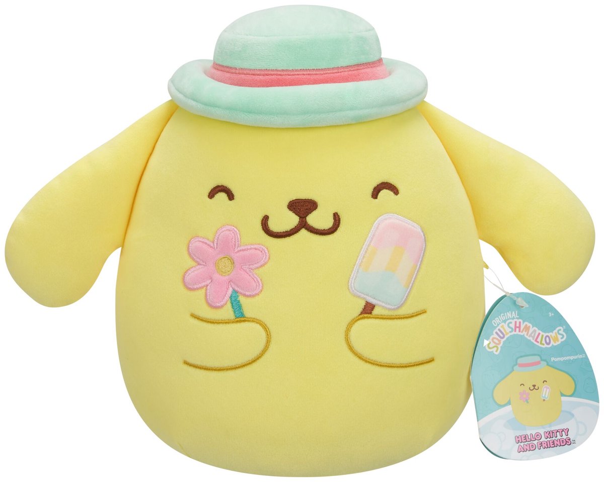 Squishmallows Jazwares - Hello Kitty et ses amis - saisissez l'instant pompompurin popsicle - peluche 20 cm