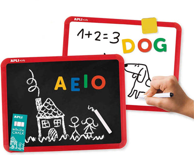 Craie de marqueur pour tableau d'écriture magnétique double face Apli Kids