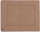 Jollein - tapis de parc 75x95cm - tapis de jeu bébé - biscuit tricot à carreaux