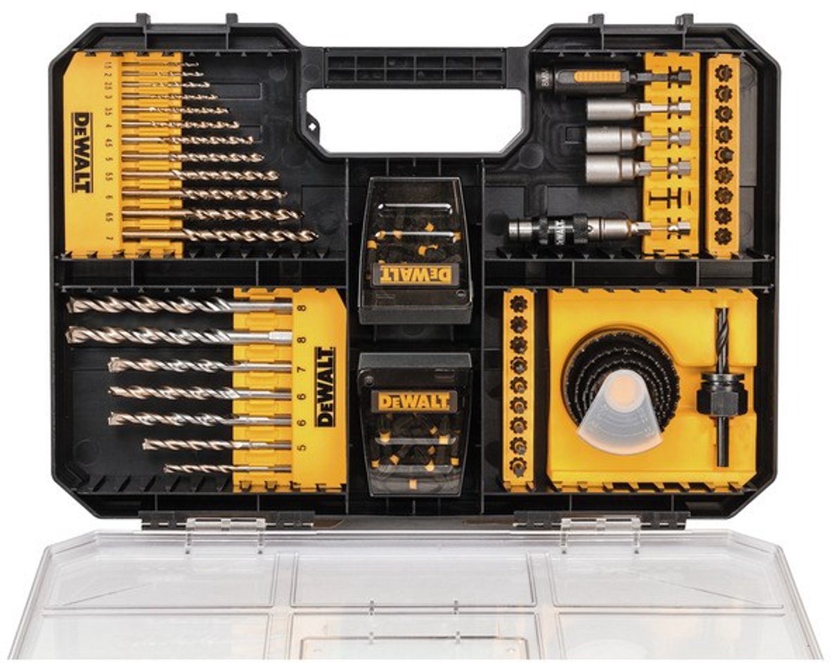 Dewalt Extreme Impact Torsion - ensemble combiné d'outils - 100 pièces - durable - acier