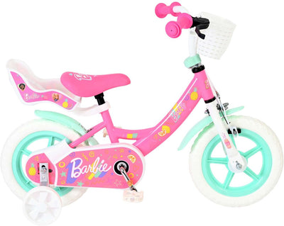 Vélo enfant Barbie - filles - roues mag - 12 pouces - rose