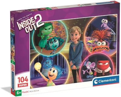 Clementoni - puzzle enfant - 104 pièces - thème à l'envers - puzzle à partir de 6 ans