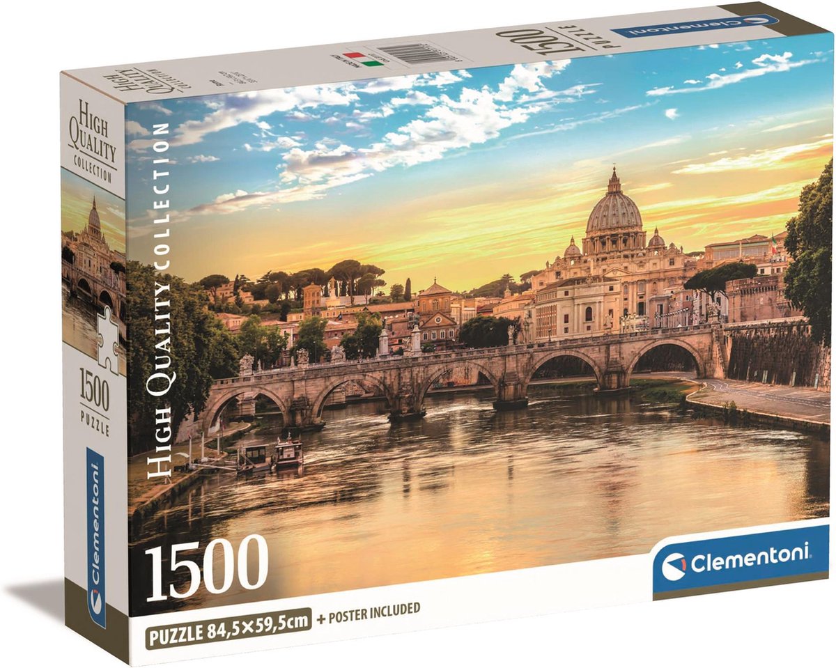 Clementoni - puzzle - 1500 pièces - Rome - puzzle pour adultes - collection de haute qualité