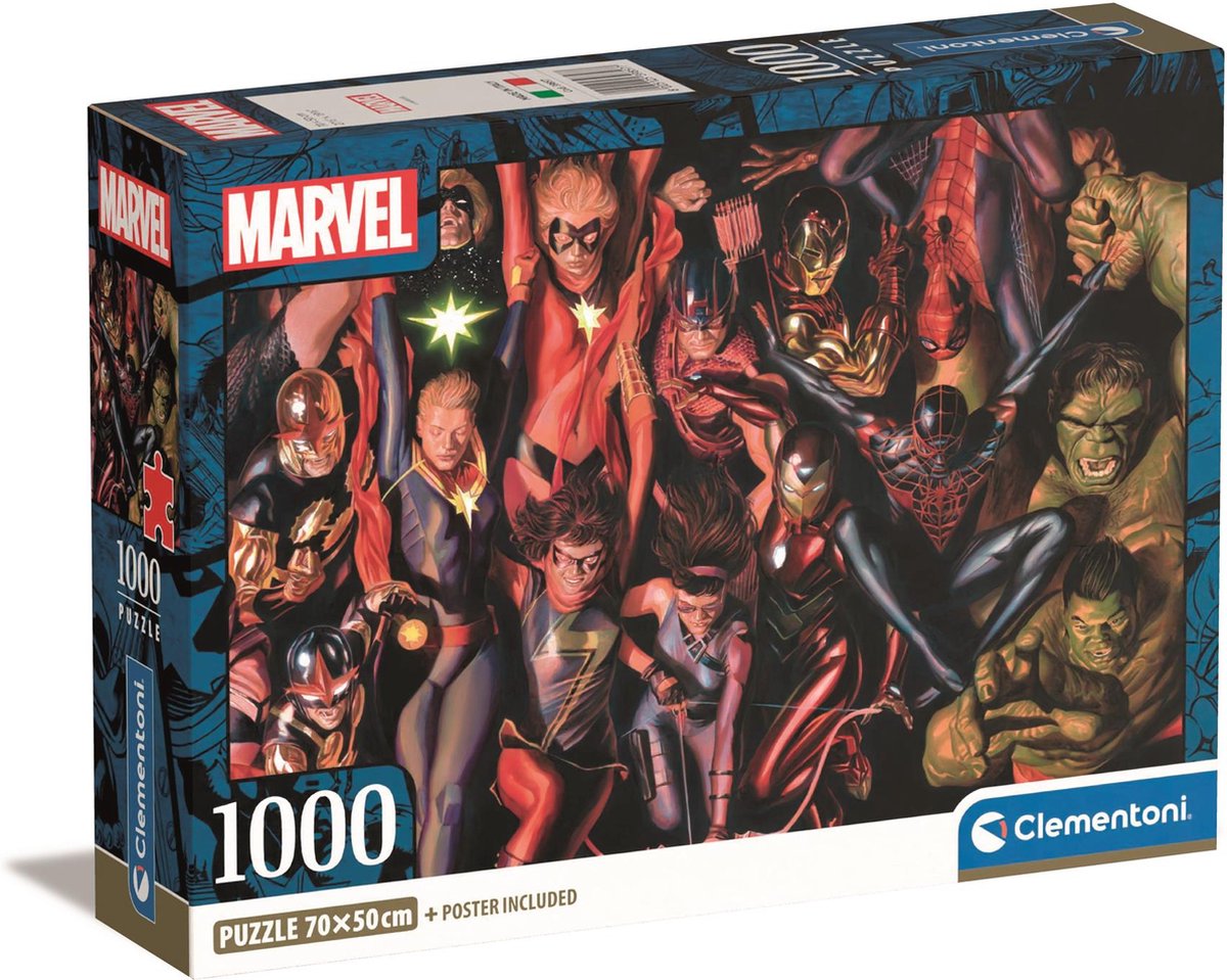 Clementoni - puzzle - 1000 pièces - merveille - avec affiche