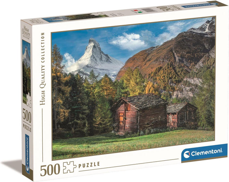 Clementoni - puzzle - 500 pièces - charmant Cervin - puzzle pour adultes - collection de haute qualité