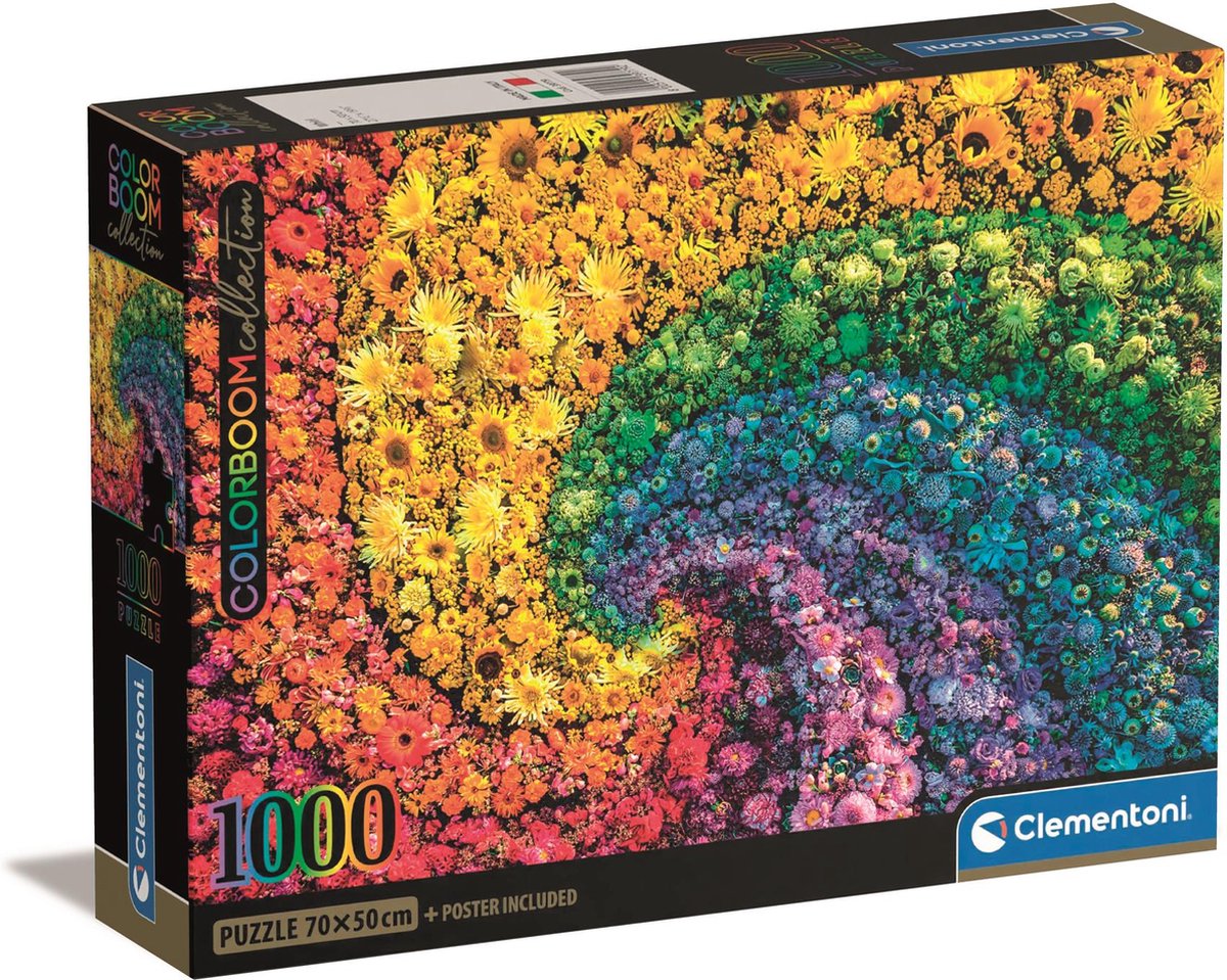 Clementoni puzzle fleur colorboom 1000 pièces | 2 pièces
