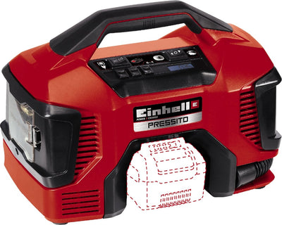 Einhell pressito solo - compresseur à batterie | 18v | 11 barres | 21 l min - 4020460 4020460