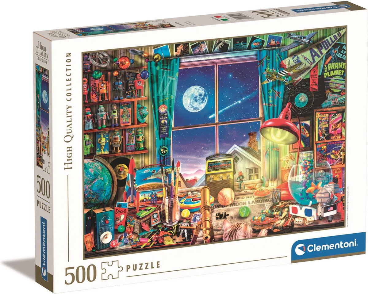 Puzzle de Jigsaw Clementoni sur la Lune, 500e.